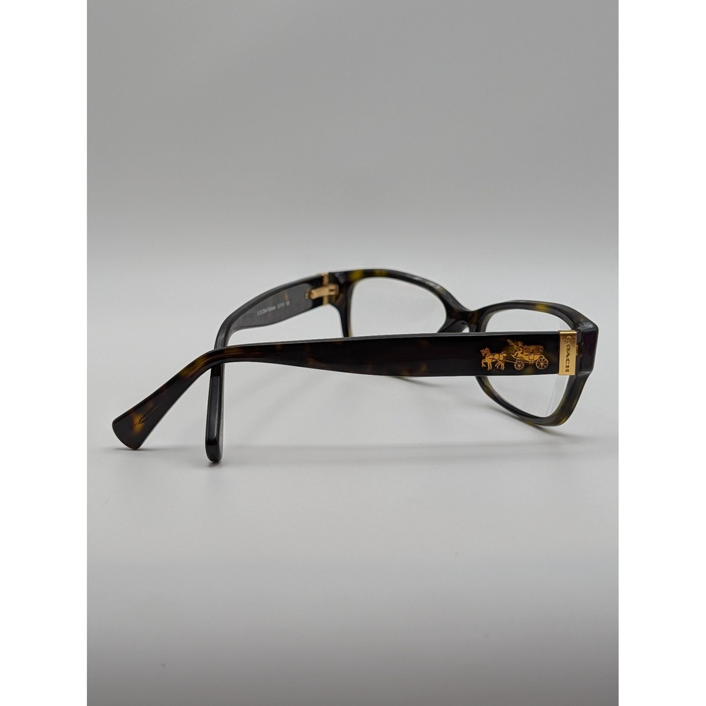 Coach HC6078 5120‎ Eyeglasses Dark Tortoise Gold Coach Logo 52-16-135